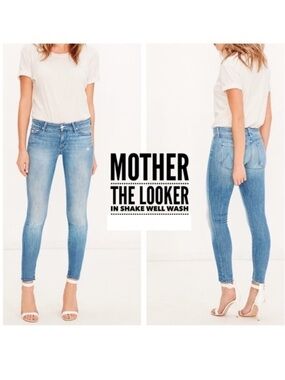 MOTHER The Looker Jeans in Shake Well Wash